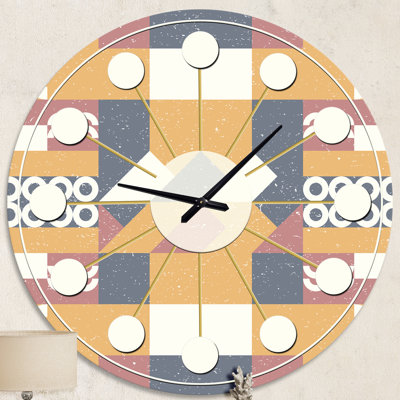 Horloge murale rétro Mid-Century