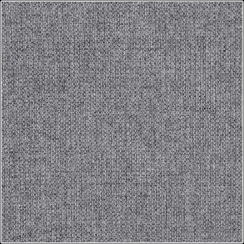 Repose-pieds carré Jennifer avec finition grise, confortable et polyvalent pour les intérieurs modernes, Grey