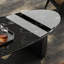 Table basse ovale en marbre flottant-104102144