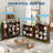 12-Cube Bookcase, 3-Tier Open Wood Bookshelf Storage Organizer for Living Room Bedroom Office
