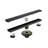 24 Inches Linear Shower Drain With Removable Cover, 304 Stainless Shower Drain  Included Hair Strainer And Leveling Feet, Flange