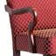 Fauteuil à col-de-cygne rouge