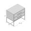 Table de chevet 2 tiroirs Bobby-85920029