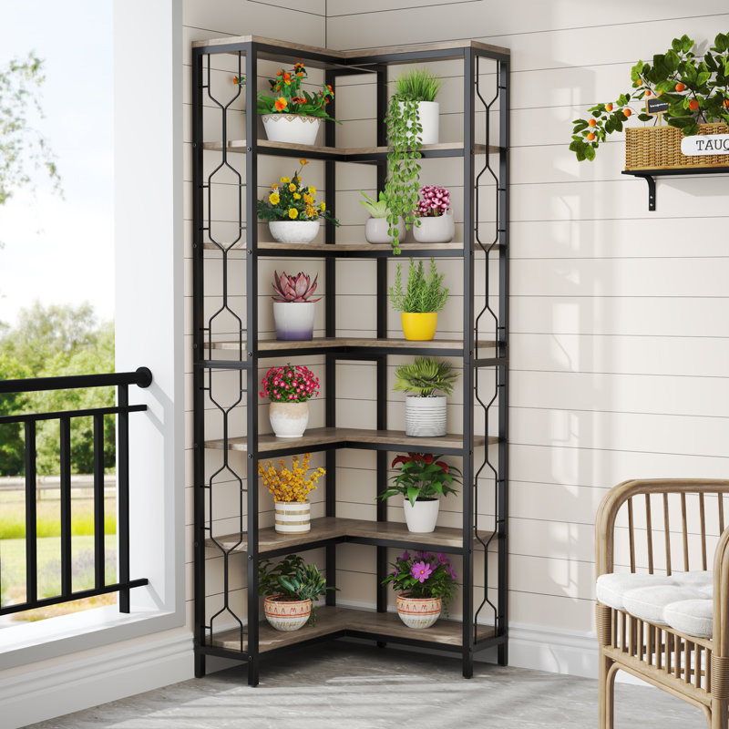 Floki Bookcase, Grey/Black