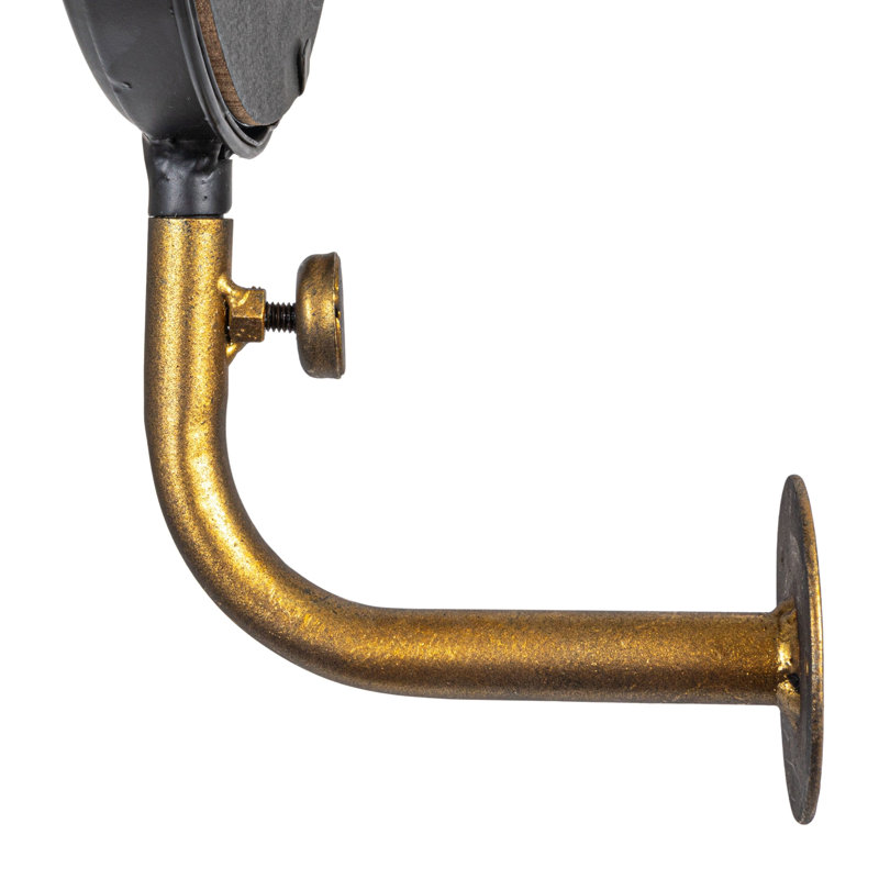 Swivel Wall Mount Metal Mirror with Brackets