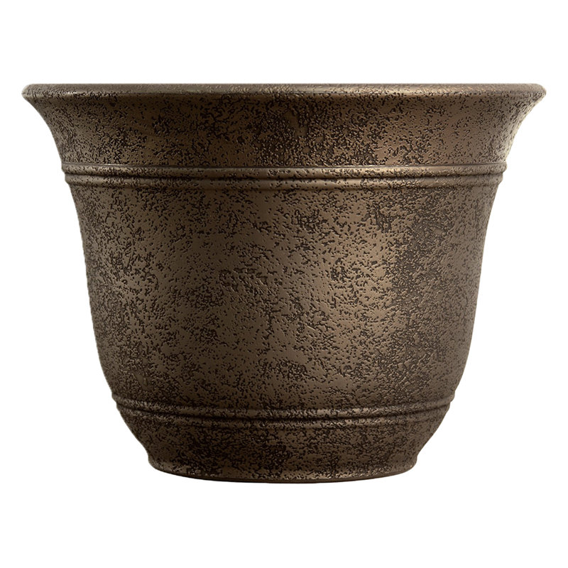 Ceramic Pot Planter, Bronze, 6