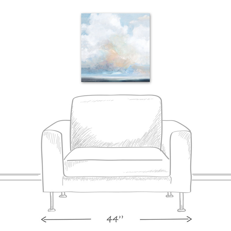 Painted Clouds Print On Canvas, 20" H x 20" W x 1.25" D