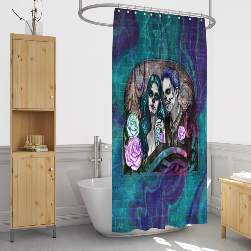 Rideau de douche simple, H 70 po x l 72 po
