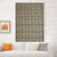 Fabdivine Floral Hand Block Print Thick Linen Roman Shade for Windows, French Doors, Green or Gray 100% Blackout Room Darkening Soft Cozy Fabric, Roll Up Blinds for Door, Aradhana-1346693216
