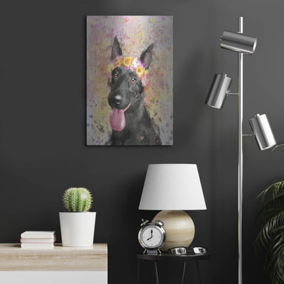 «Flower Crown German Shepherd 2» par Furbaby Affiliates