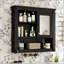 Pharmacie murale 32 x 28 avec 4 tablettes réglables - Noir-129599158