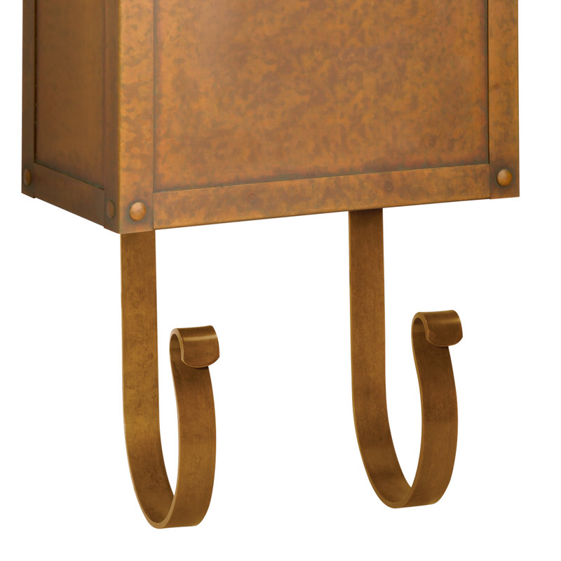 Metal Newspaper Holder, Warm Brass