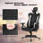 Costway Goplus Adjustable Reclining Ergonomic Faux Leather Swiveling PC & Racing Game Chair-50570085