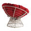 Fauteuil papasan pivotant en polyester touffeté de 40 po Daysi-768038423-769263787