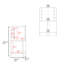Armoire de bar 42 po de hauteur blanche moderne avec rangement pour 8 bouteilles et double porte-1379365432
