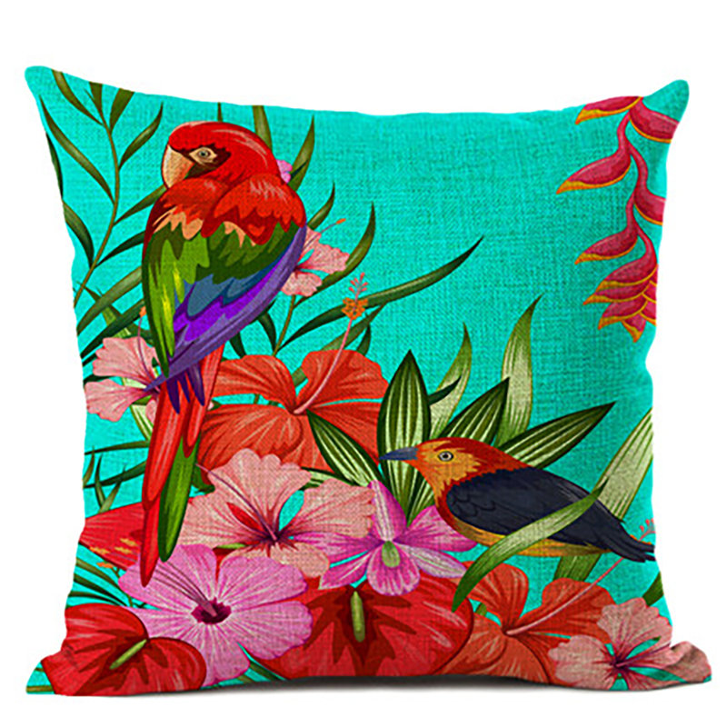 Abstract Linen Pillow Cover