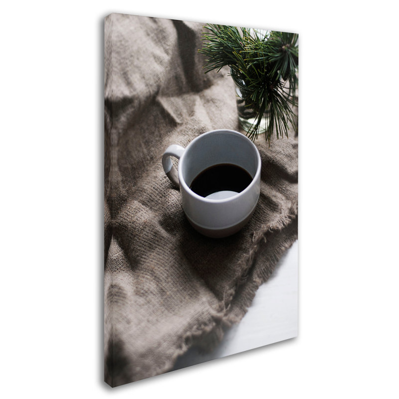 « café et pin », reproduction de photo sur toile tendue, H 32 po x l 22 po