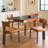 Dining Chairs Set of 4,Faux Leather Dining Chairs with Soft Cushion,Comfortable Upholstered Armless Dining Room Chairs with Curved Plywood Back-1059363006-1060981368