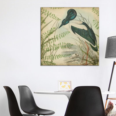 Heron & Ferns I by Vision Studio - Wrapped Canvas Painting