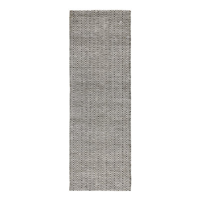 Aaron Jute Flatweave Black / White Rug