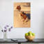 Racing Camels Desert Dunes Dramatic Traditional Abstract Landscape Nature Wall Art Print by Carlos Cremades Perez - Print-170454633