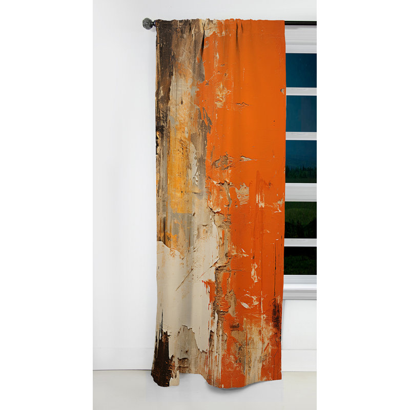 Rideau occultant abstrait Kuile - Peinture, L 52 po x L 84 po