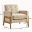 Fauteuil d'appoint à dossier capitonné Matson - Sable-179327861
