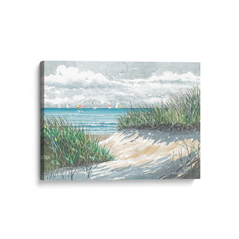 Reproduction d'art «Beach Access» par John Rossini, Toile non encadrée, L 40 x H 30, Ne s’applique pas