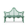 Bay Lake Garden Bench, Jet Black, Palm Island Green