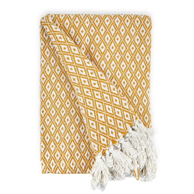 Mettler Throw Blanket, W228 x L254cm, Ochre
