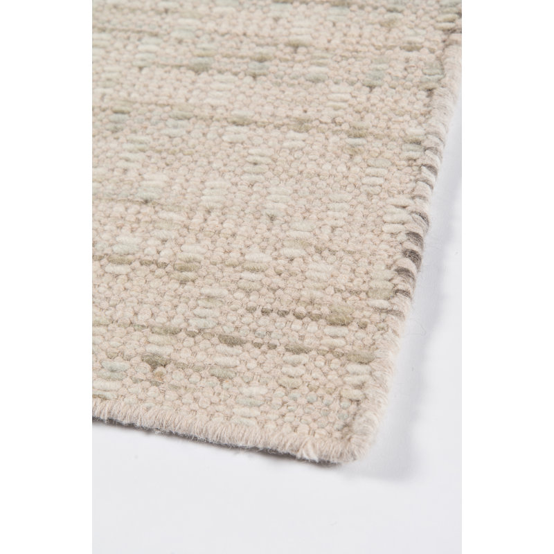 Dartmouth Bartlett Wool Abstract Area Rug in Beige, Rectangle 3'9" x 5'9"