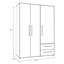Mijah 3 Door Manufactured Wood Wardrobe-885656499