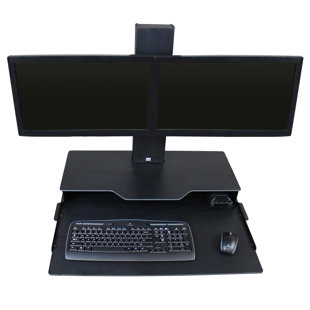 Support pour bureau 2 écrans à hauteur ajustable Hover Helium