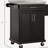Kitchen Island On Wheels, Rolling Kitchen Cart With Stainless Steel Countertop, Drawer, Towel Rack And Spice Rack, Utility Storage Trolley-902068519
