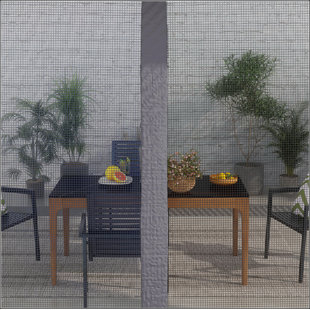 Abri de jardin avec abri de jardin extérieur 10 pi x 13 pi avec filet Outsunny, toit ventilé, structure en acier pour jardin, pelouse, cour et terrasse
