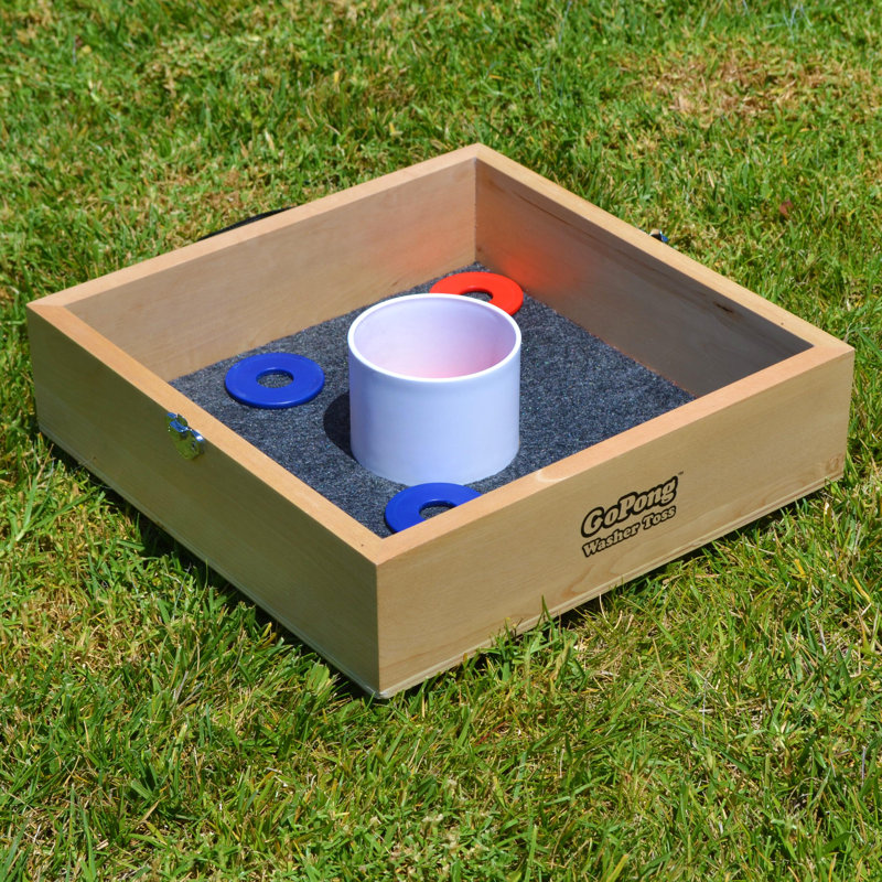 Premium Solid Wood Washer Toss Game