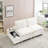 2 Seater Upholstered Sectional Sofa With Side Table-204088061