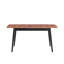 Espace repas naturel et noir - Table rectangulaire polyvalente