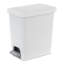 Poubelle à pédale rectangulaire 2,7 gallons Sterilite, blanc (paquet de 4)