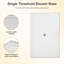 Base de douche 48 po x 32 po Rectangluar