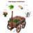  Akhavi Fir Wood Wheelbarrow Planter