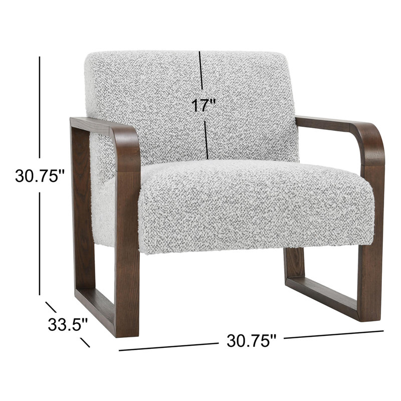 Lexington Boucle Accent Chair Mercury Gray