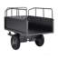 Chariot à benne en acier 17 pieds Ft 600LB pour remorquage de VTT / UTV derrière un camion robuste