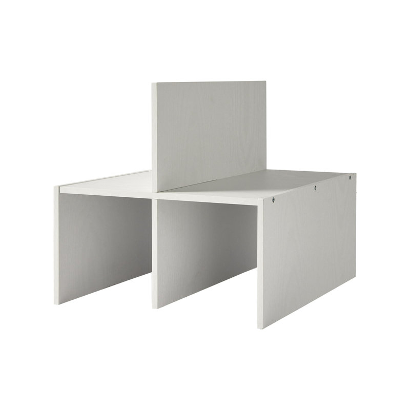 Quad Shelf Cube Organizer Insert, White Texture