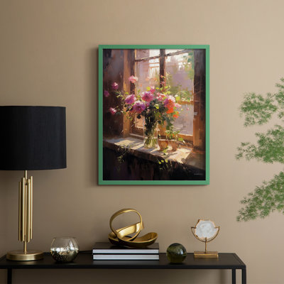 Reproduction encadrée FLORAL Series DCCLxxvii - bois massif