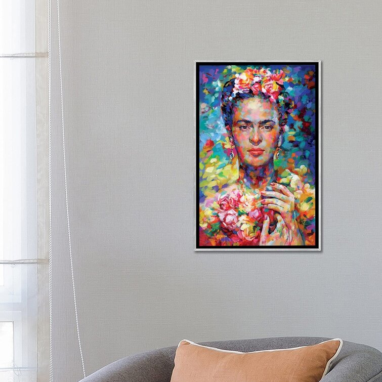 Colourful Frida Kahlo print by Leon Devenice