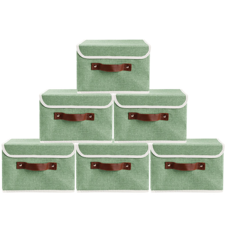 Grands bacs pliables en tissu, Vert