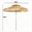 Parasol de jardin de style paille, parasol d'extérieur de style hawaïen, parasol de patio (seulement parasol)