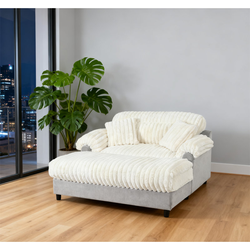 Canapé moderne 65,25 po Cloud, Beige