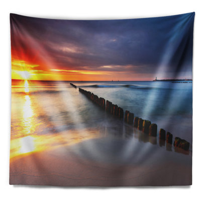 Photographie mer baltique pologne plage tapisserie